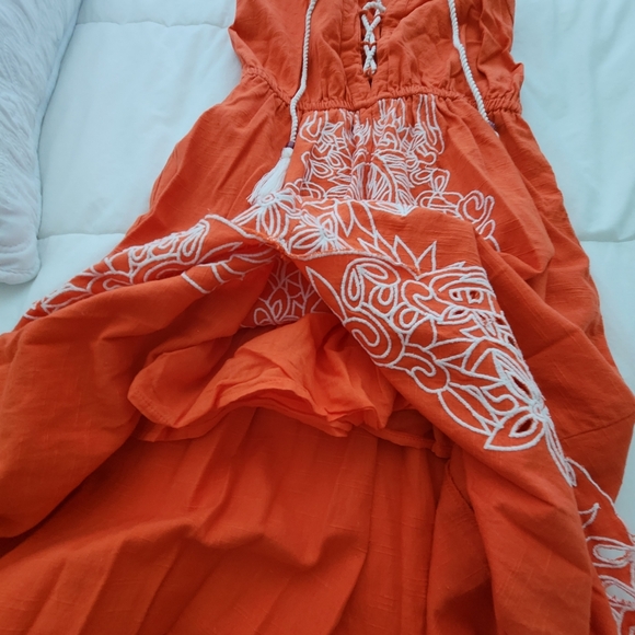 ORANGE MAXI DRESS - Picture 10 of 16